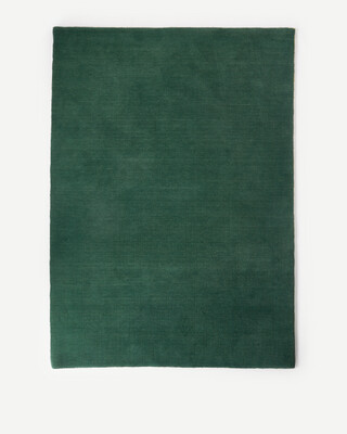 carpet outline dark green / lime 170x240, Dark green, medium