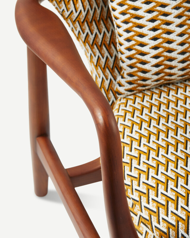 chair peggy geo ochre (FSC 100% certified), Ochre, pdp