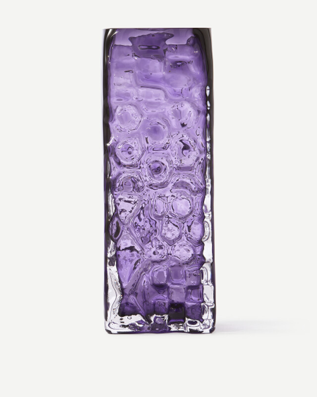 vase relief square clear, Dark purple, pdp