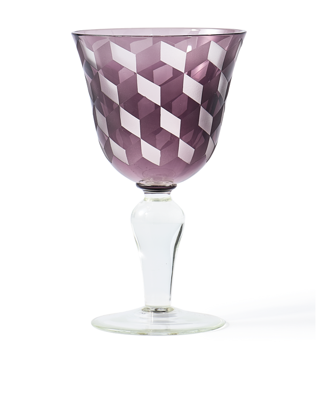 Wine glass blocks multicolour set 6, Multi-colour, large