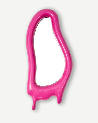 mirror melting long pink L, Light pink, medium