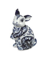 Piggy bank rabbit, Dark blue, small