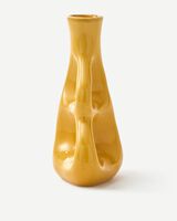vase three ears yellow S / H21 cm, Yellow, small