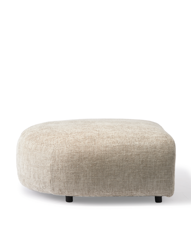 sofa a-round-u hocker rust left, White, large