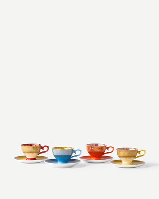 Espresso set Grandma set 4, Multi-colour, medium