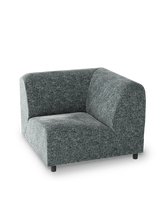 sofa a-round-u corner rust, Olive green, small