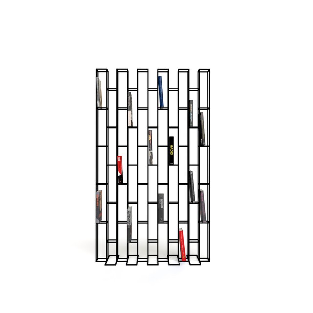 Book shelf bricks standing, Black, pdp