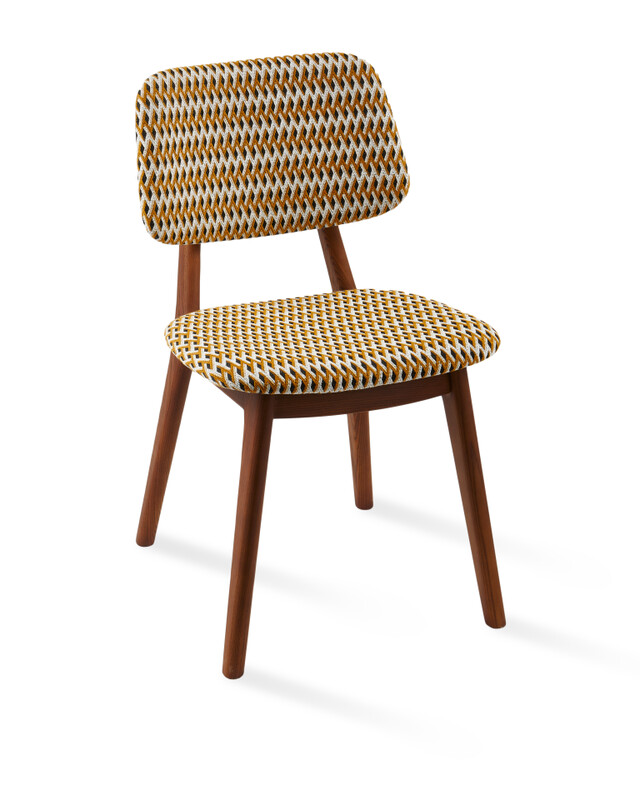 dining chair happy days geo ochre (FSC 100% certified), Ochre, pdp