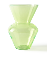 vase fat neck yellow S, Olive green, small
