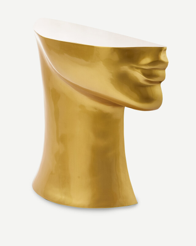 head left bottom white, Gold, pdp