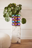 plant pot chubby oily, Multi-colour, small