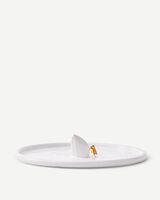 plate diving duck white/gold, Gold, small