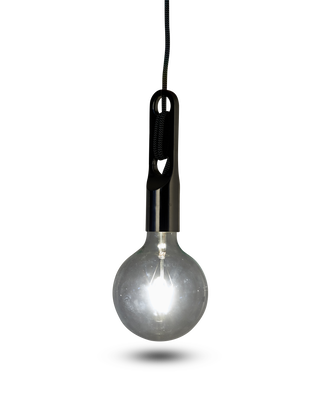 Lamp wickle steel color, Dark grey, medium
