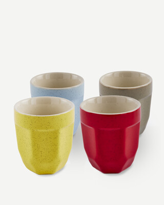 latte cup polygon set 4, Multi-colour, medium