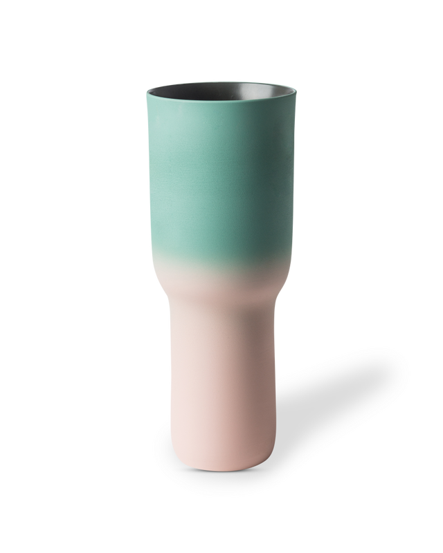 Vase Sherbet green pink S, light pink, large