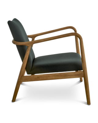 Chair Charles black/wood, Beige, medium