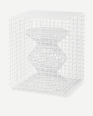 Wire Zig Zag Stool