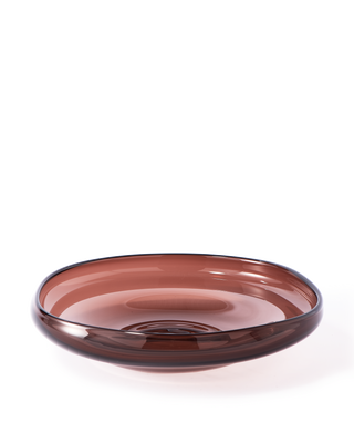 plate clear brown eye S, Dark brown, medium
