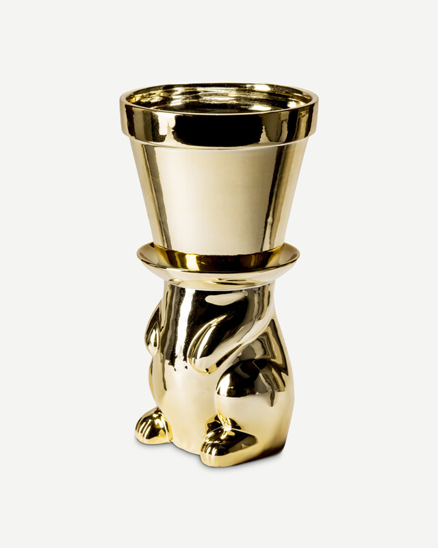 Vase Pothead gold, Gold, pdp