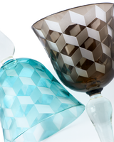 Wine glass blocks multicolour set 6, Multi-colour, small