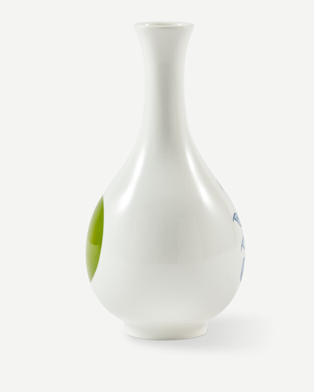 vase small bird orange, Dark green, pdp