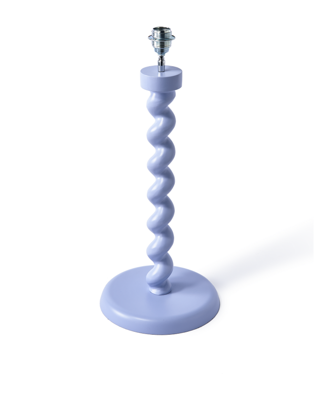 lamp base twister pink, light blue, large