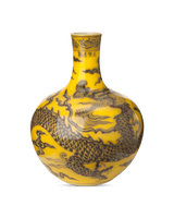 Vase Dragon yellow, Yellow, small