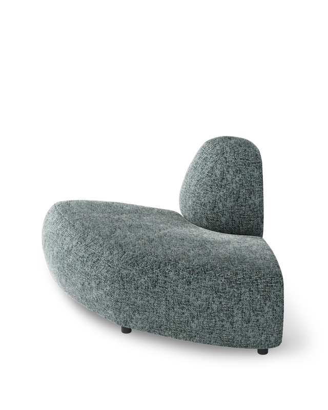 sofa a-round-u end corner rust, Olive green, large