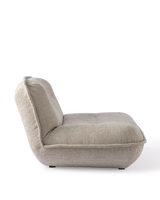 lounge chair puff green, White, small