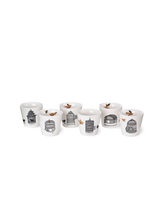 Cups freedom birds set 6, White, small