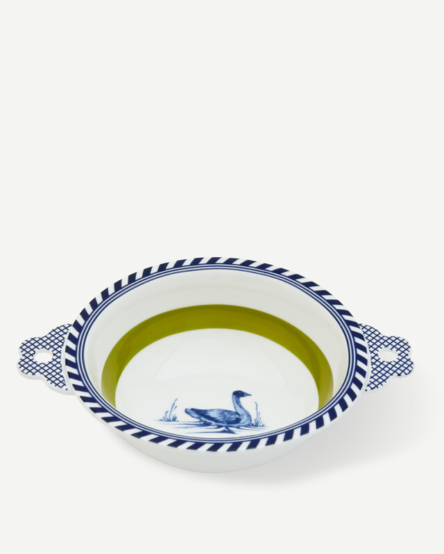 bowl bird patterned orange, Dark green, pdp