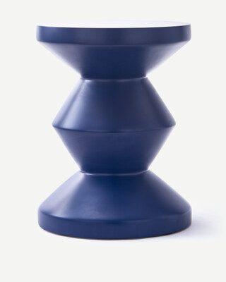 Zig Zag matt dk. blue outdoor, Dark blue, medium