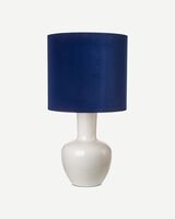 Lamp shade Ø55xH50cm velvet rust, Dark blue, small