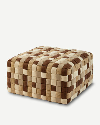 Braided Outdoor Pouf - L