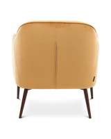 Fauteuil Charmy velvet gold, Gold, small