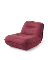 lounge chair puff burgundy red, Burgundy red, small