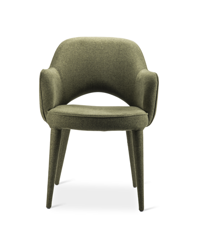 Chair arms Cosy fabric ecru, Olive green, large