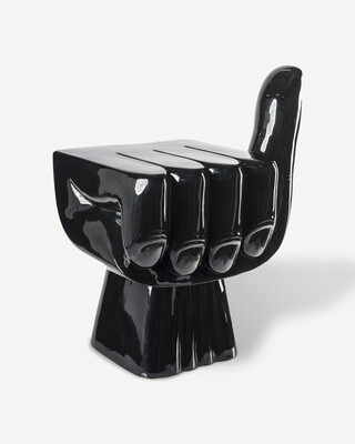 Chair Fist black, Black, medium