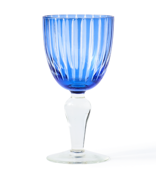 Wine glass cobalt mix set 6, Multi-colour, large