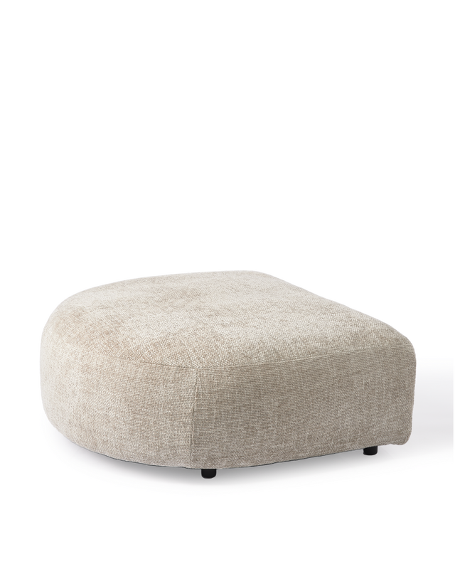 sofa a-round-u hocker rust left, White, large