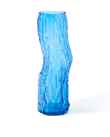 vase tree log blue L, Dark blue, small