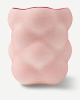 vase grape orange S, Coral red, small