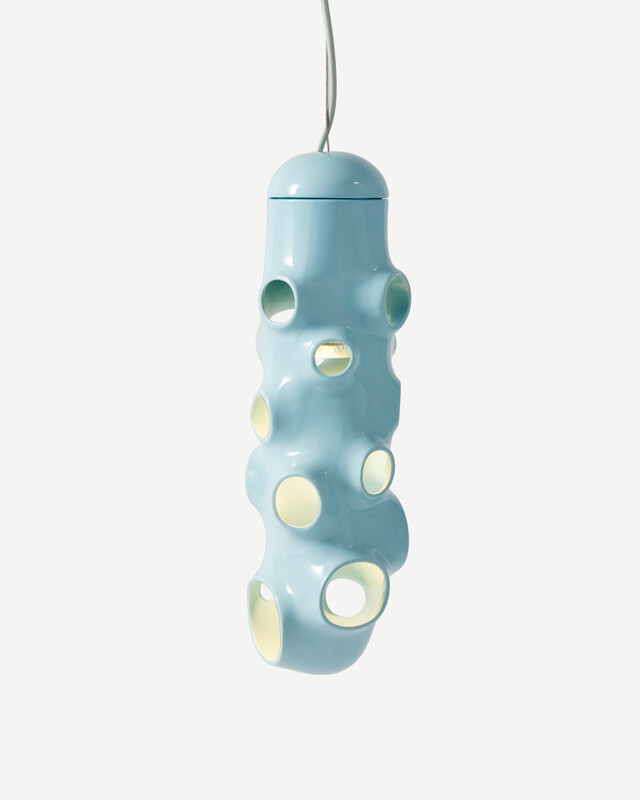 pendant bulle beige, light blue, pdp