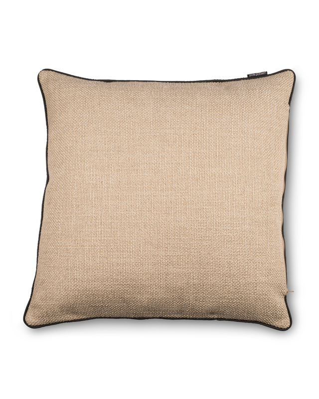 Cushion fabric smooth rust 50x50, Beige, large