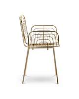 Chair Boston black, Gold, small