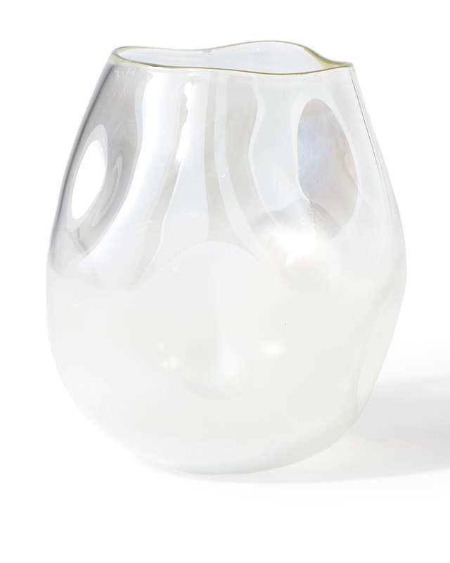 Vase collision white S, White, large