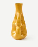 vase three ears yellow L / H50,5 cm, Yellow, small