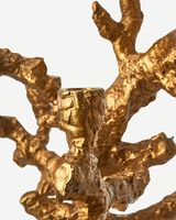 Candle holder apple tree gold, Gold, small