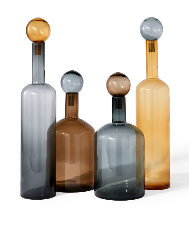Bubbles & bottles multi mix XXL set 4, Cognac, large