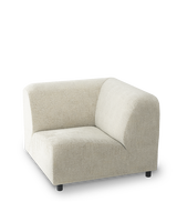 sofa a-round-u corner boucle ecru, White, small